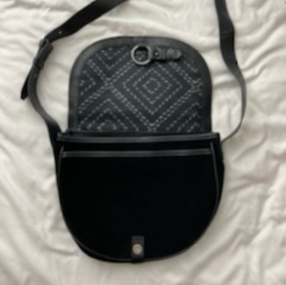 Lucky Brand studded leather and suede bag - Picture 2 of 9